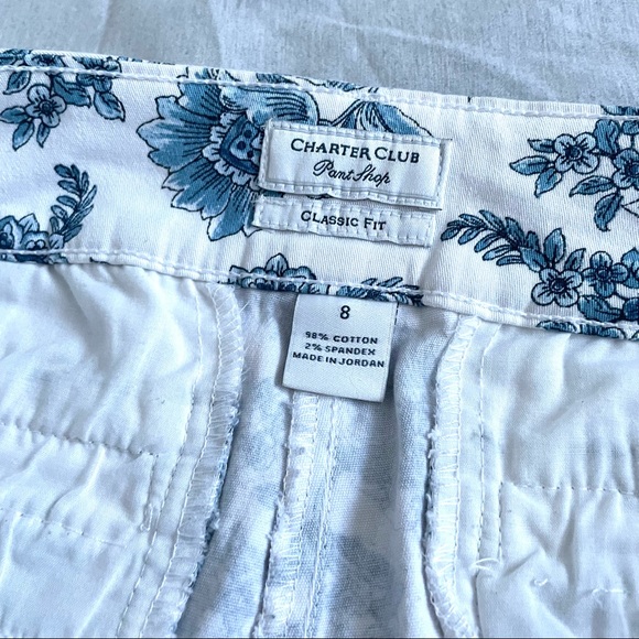 Charter Club Button-Cuff Tummy Control Capri Pants - 8 - Picture 9 of 10